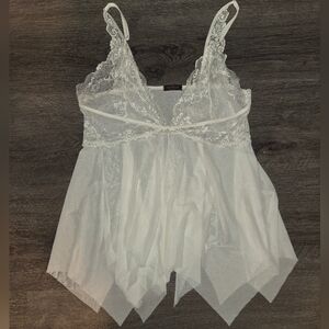 AvidLove White Lace Chemise